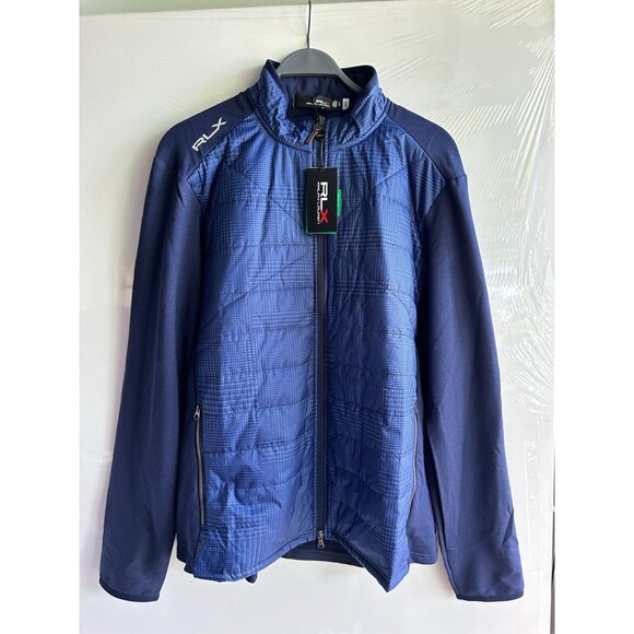 NWT $268 RLX RALPH LAUREN MEN'S GOLF SWEATER TOP XL HYBRID MOCK NECK FULL ZIP ne - Picture 1 of 13